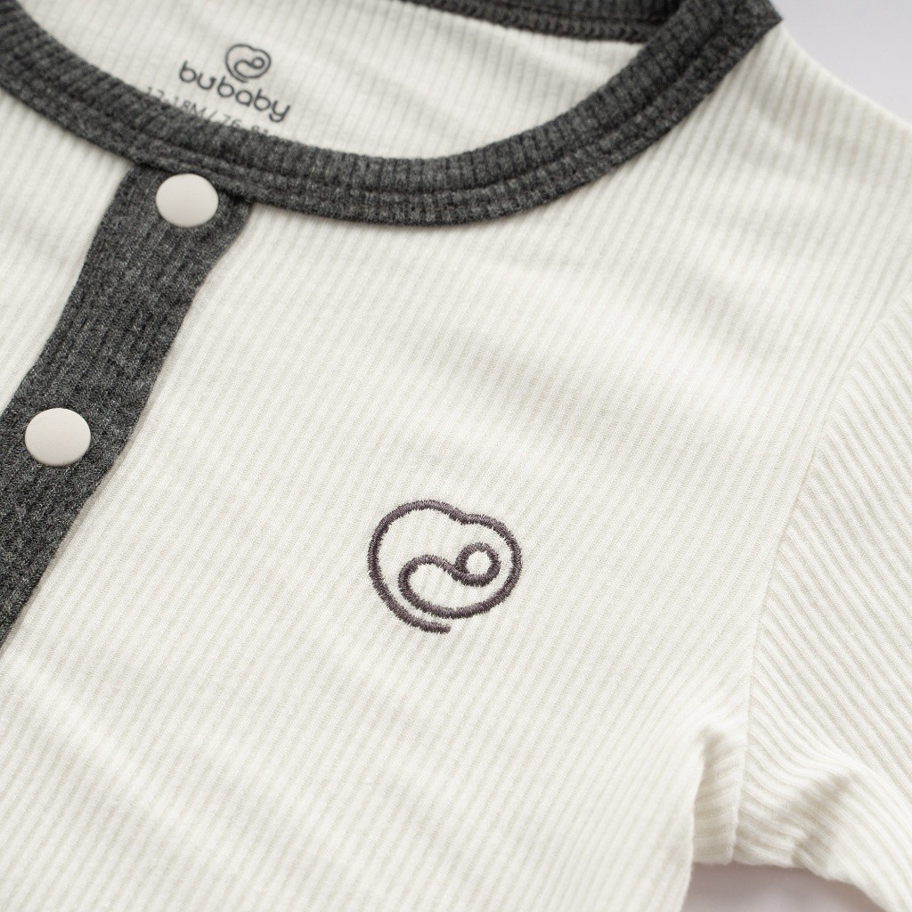 Bộ dài tay cổ trụ chất liệu mỏng nhẹ cho bé chất liệu Siro Cotton mềm mại BSR110300 | Quần áo BuBaby chính hãng