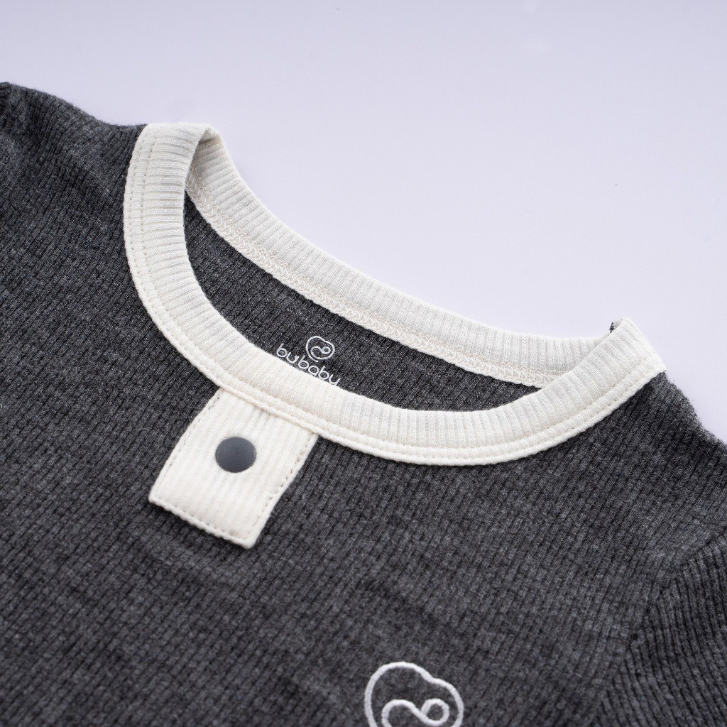 (1Y-5Y) Bộ ngắn tay cổ trụ chất liệu mỏng nhẹ cho bé chất liệu Siro Cotton mềm mại - Quần áo BuBaby BSR130301