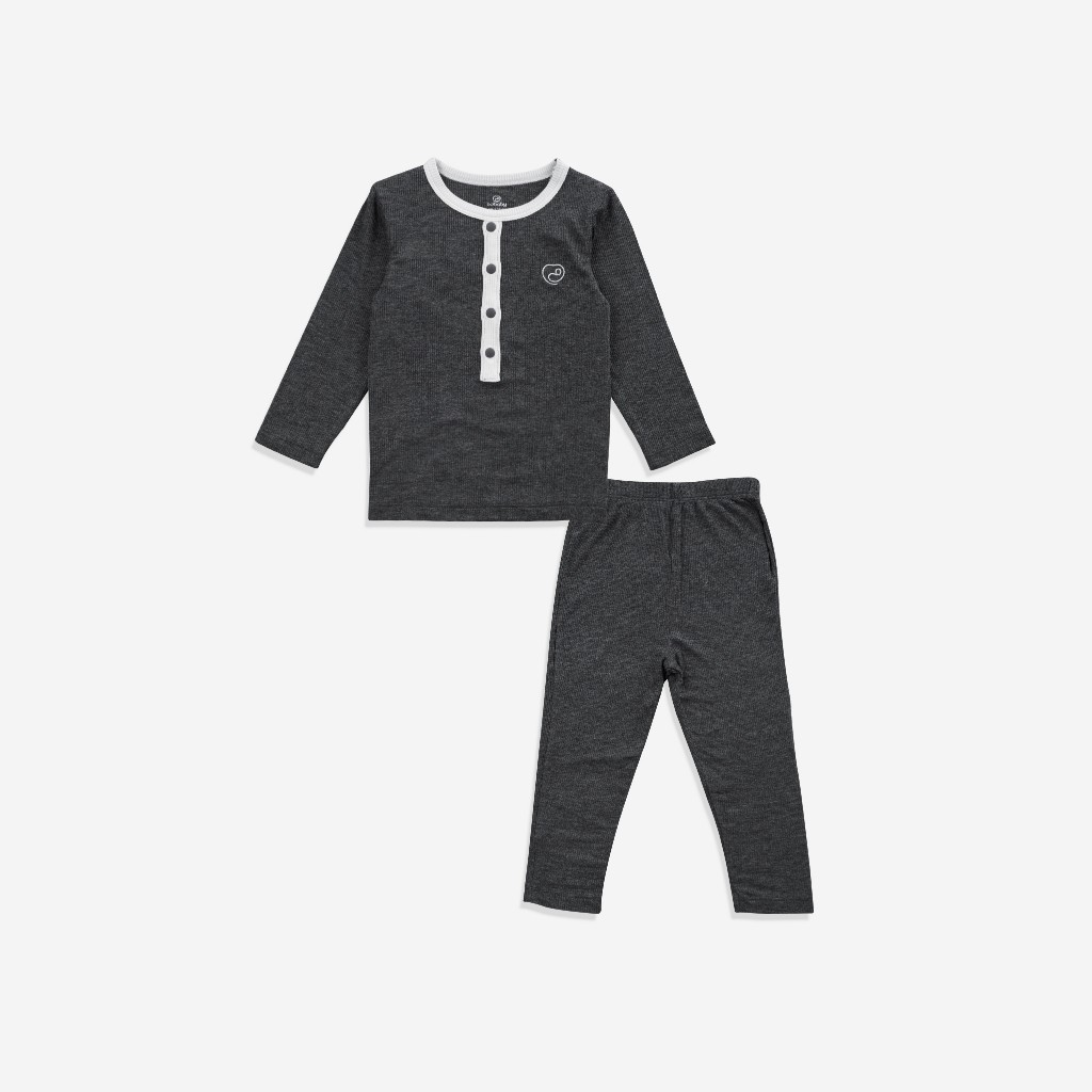 Bộ dài tay cổ trụ chất liệu mỏng nhẹ cho bé chất liệu Siro Cotton mềm mại BSR110300 | Quần áo BuBaby chính hãng