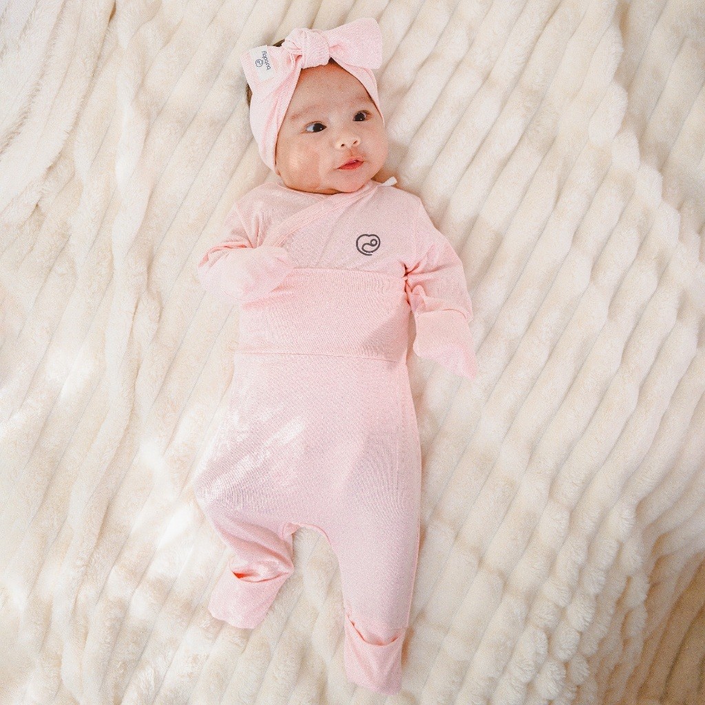 (0-6M) Bộ dài tay cài chéo chất liệu mỏng nhẹ cho bé chất liệu Siro Cotton mềm mại BSR110801 BSR110800 BSR110803