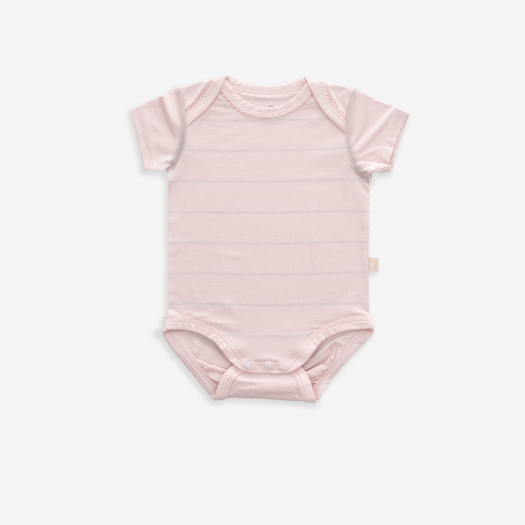 (0-12M) Bodychip ngắn tay cổ chồm Muda cho bé sơ sinh - Bu baby sơ sinh - Quần áo Bu Baby BSR230500 BBC2305MD