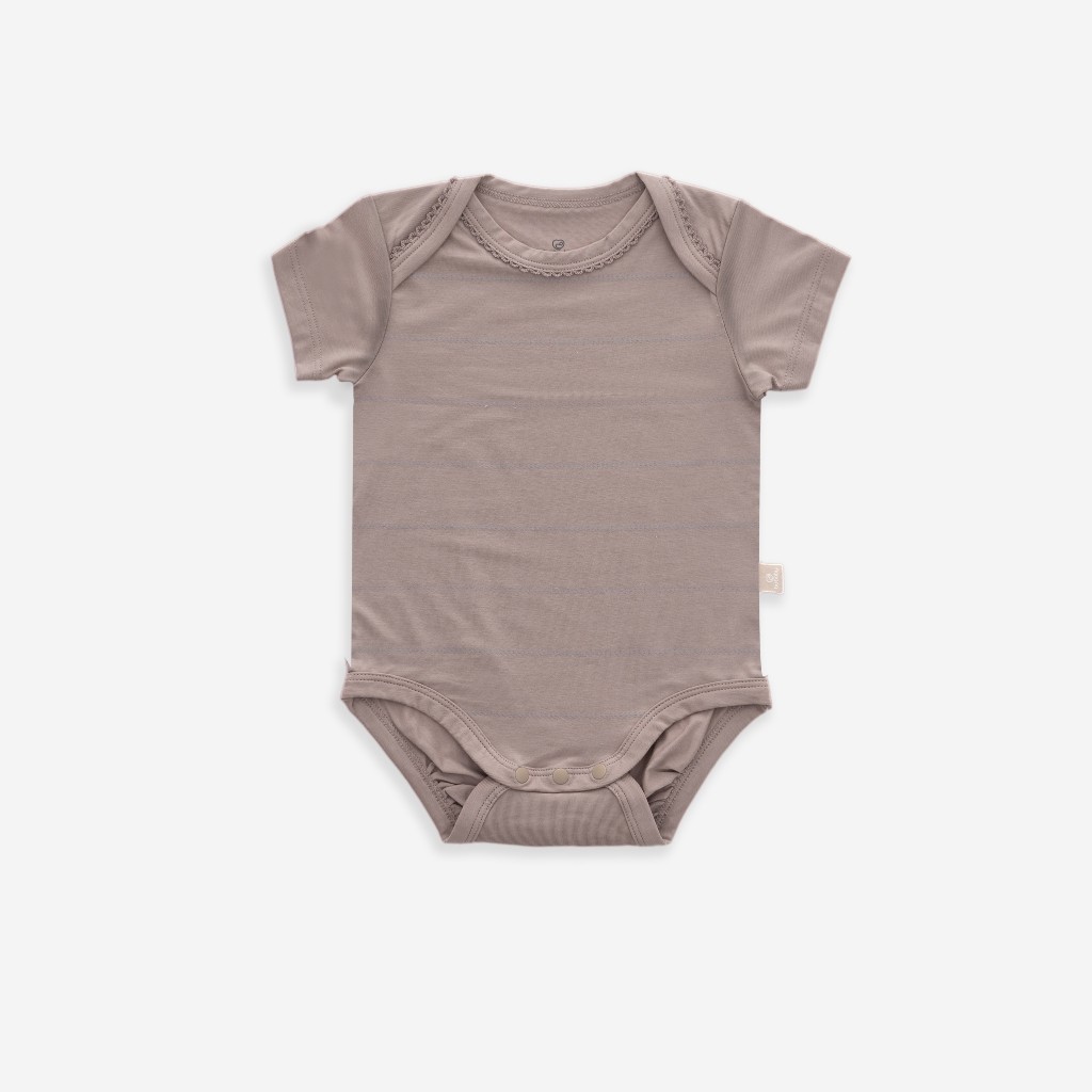 (0-12M) Bodychip ngắn tay cổ chồm Muda cho bé sơ sinh - Bu baby sơ sinh - Quần áo Bu Baby BSR230500 BBC2305MD