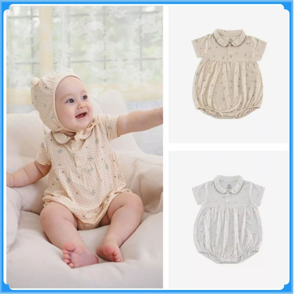 (1M-12M) Bộ đồ liền thân cho bé sơ sinh - Bu baby body - Bu baby sơ sinh - Quần áo Bu baby chính hãng