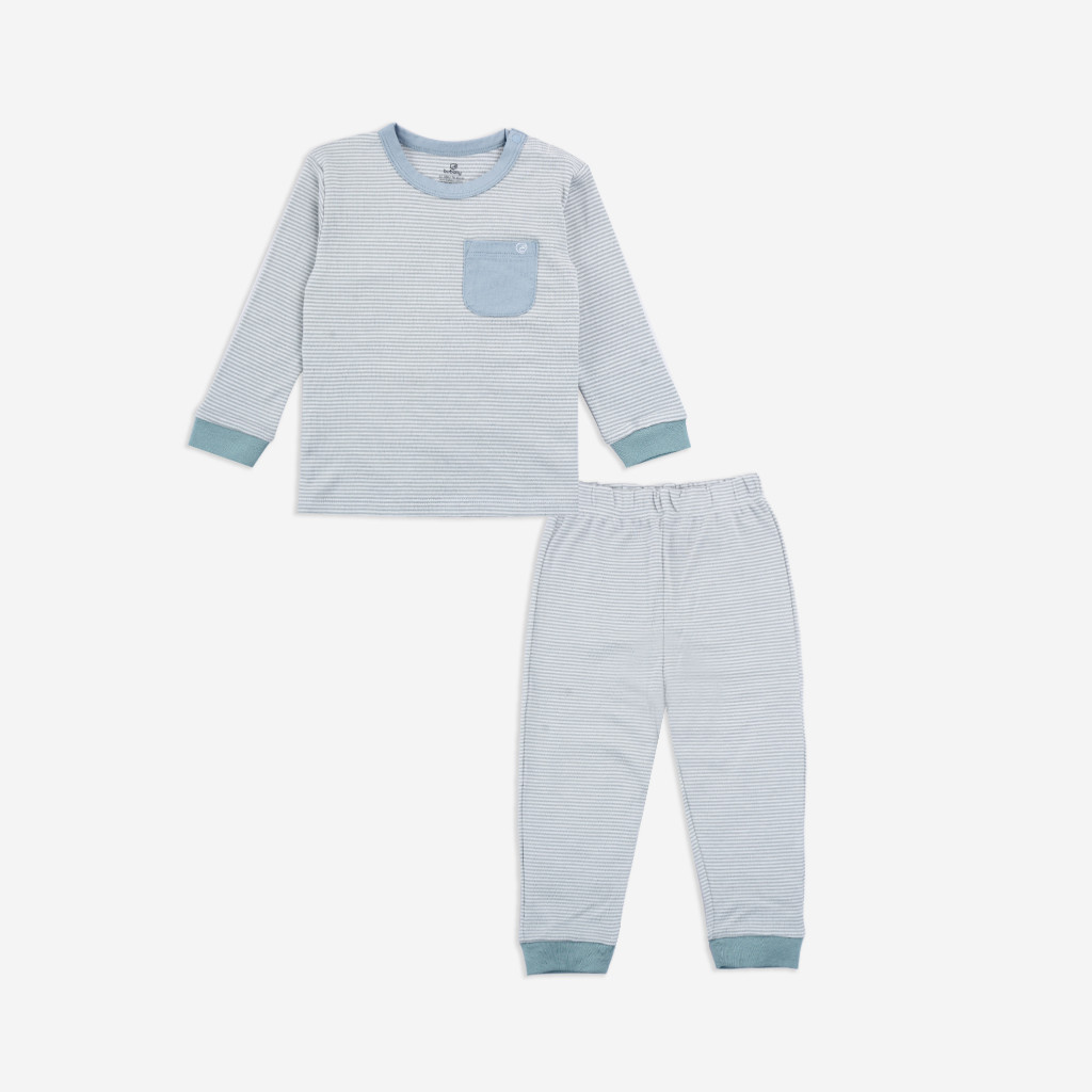 (12M-4Y) Bộ dài tay cài vai BuBaby cho bé chất liệu sợi tre cotton - Bamco BBC110104 | Quần áo chính hãng