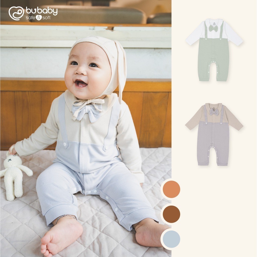 (1-12M) Body dài tay cho bé sơ sinh Bubaby - Tổng hợp body dài tay cho bé - Bubaby sơ sinh –  Bubaby chính hãng