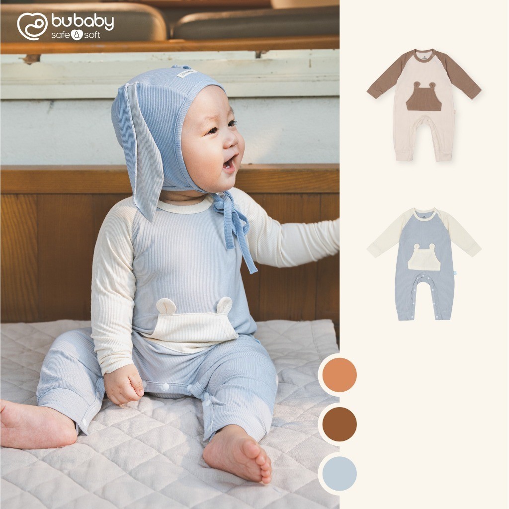 (1-12M) Body dài tay cho bé sơ sinh Bubaby - Tổng hợp body dài tay cho bé - Bubaby sơ sinh –  Bubaby chính hãng