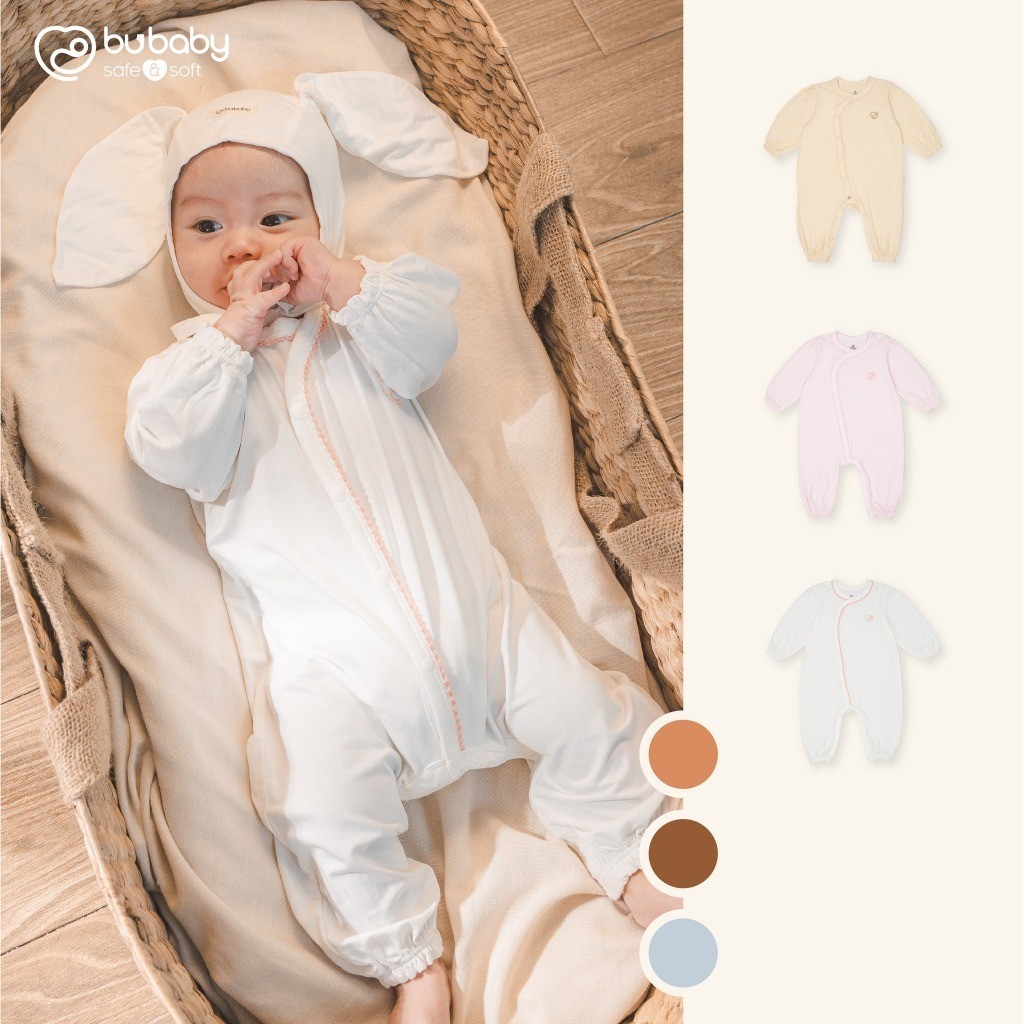 (1-12M) Body dài tay cho bé sơ sinh Bubaby - Tổng hợp body dài tay cho bé - Bubaby sơ sinh –  Bubaby chính hãng