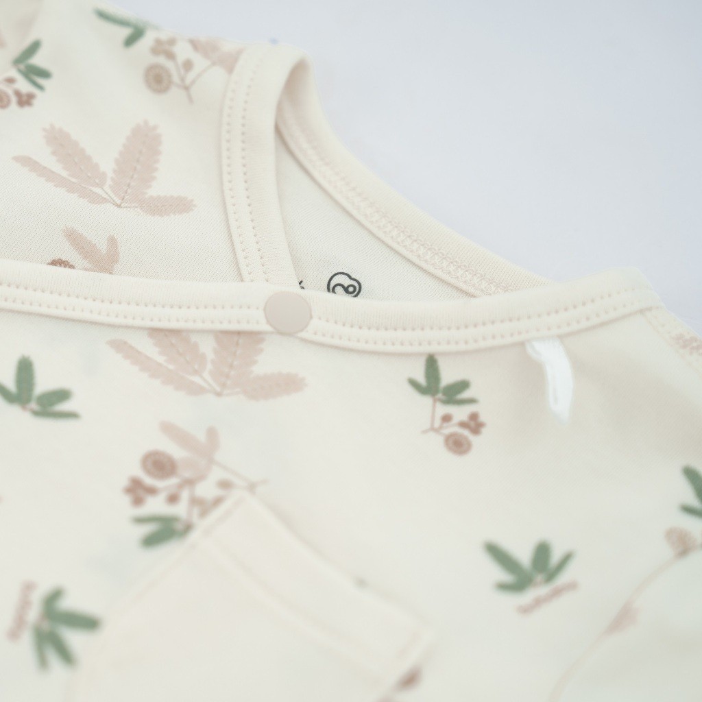 (NB-3M) Bộ dài tay cài chéo thu đông BU Mimo - Pure Cotton - BCT110802 | Quần áo Bubaby chính hãng