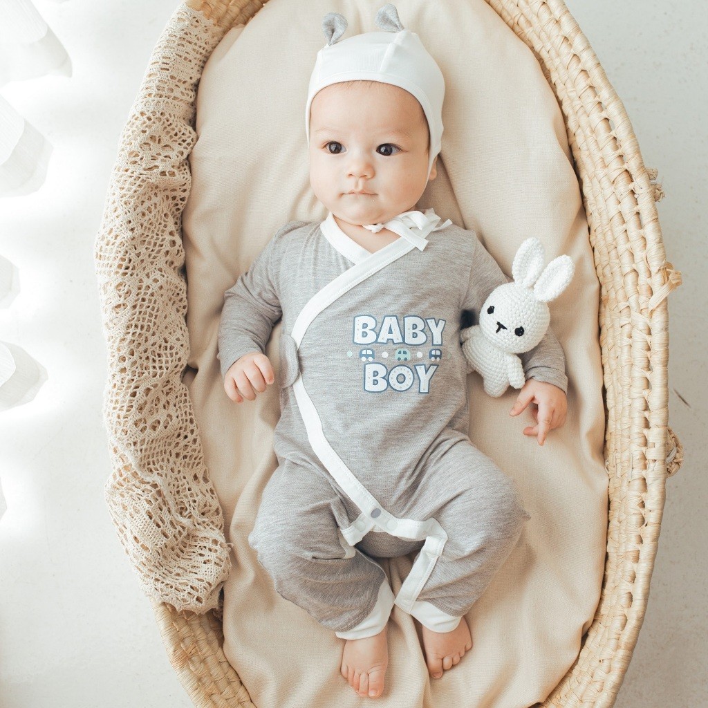 Set quà tặng cao cấp dành cho bé 100% sợi tự nhiên - Kèm hộp quà tặng bubaby - Set quà sơ sinh Bubaby - Gift Set Bubaby