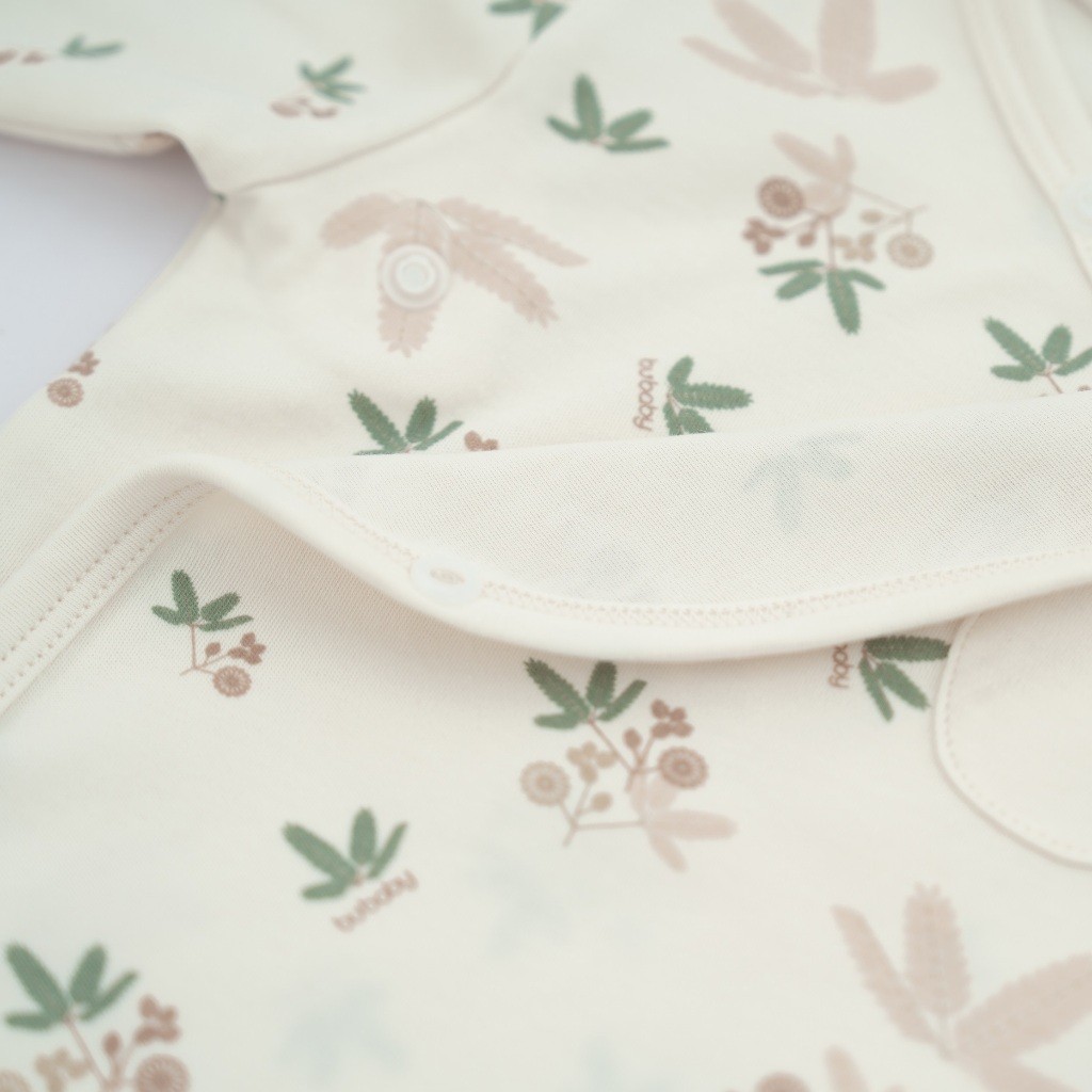 (NB-3M) Bộ dài tay cài chéo thu đông BU Mimo - Pure Cotton - BCT110802 | Quần áo Bubaby chính hãng