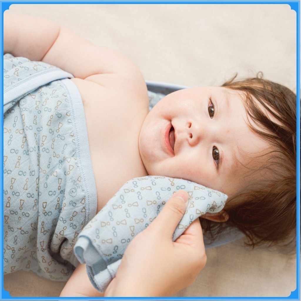 Set 3 khăn mặt Muslin mềm mại, thấm hút dành cho bé AMU100002 | BuBaby chính hãng