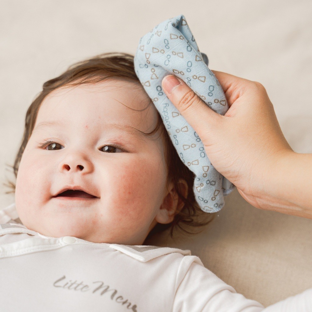 Set 3 khăn mặt Muslin mềm mại, thấm hút dành cho bé AMU100002 | BuBaby chính hãng