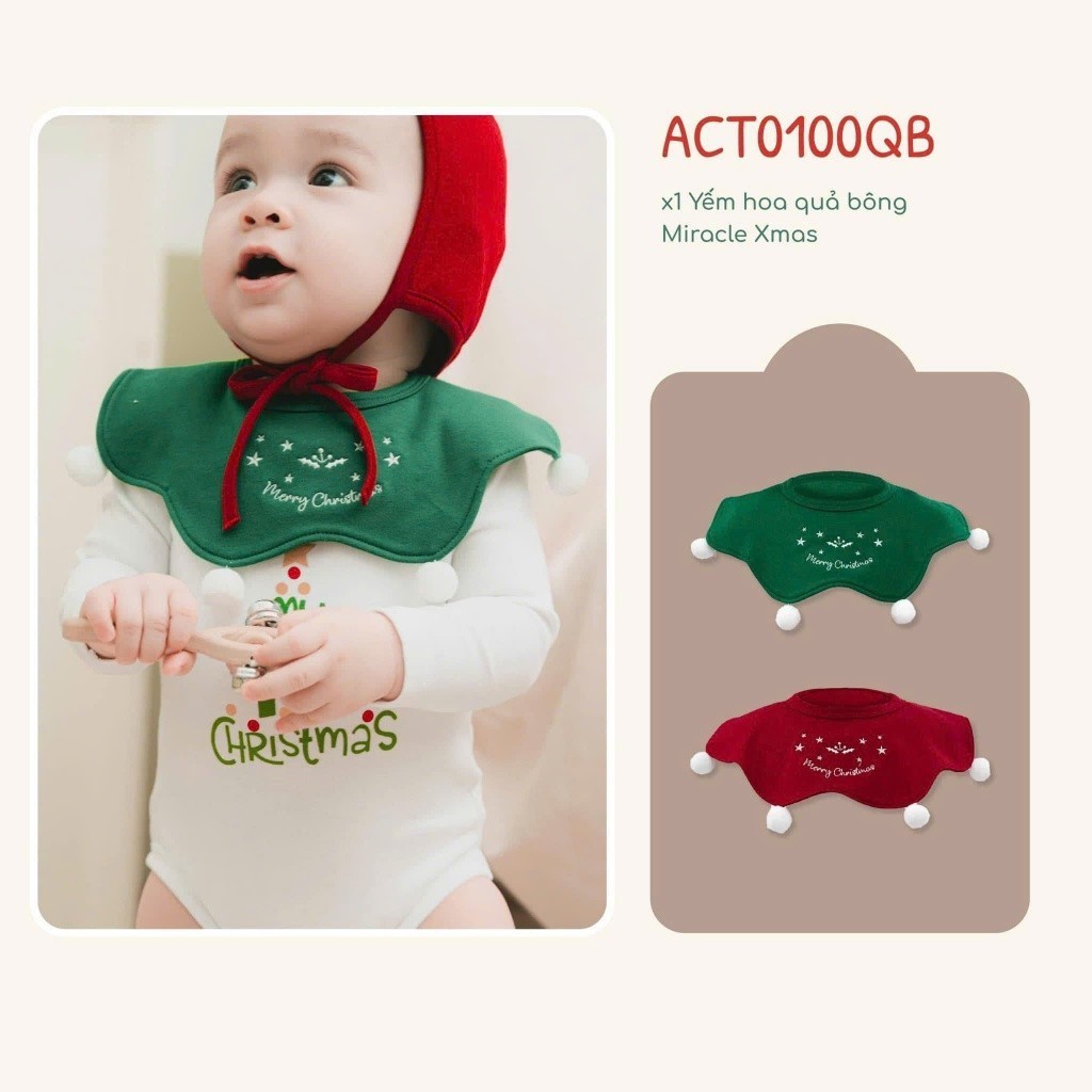 (0-18M) Bộ giáng sinh cho bé Bubaby - Kèm hộp quà tặng - Set quà noel cute cho bé - Bộ đồ Noel cho bé Quà noel cho bé