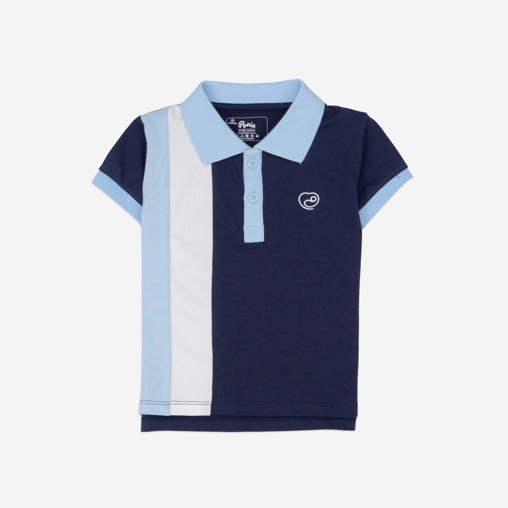 (6-9M) Áo Polo Cộc Tay, Dài tay BPN330301 cho bé trai, bé gái chất liệu Sợi Tre Cotton cao cấp BU Baby | Chính hãng