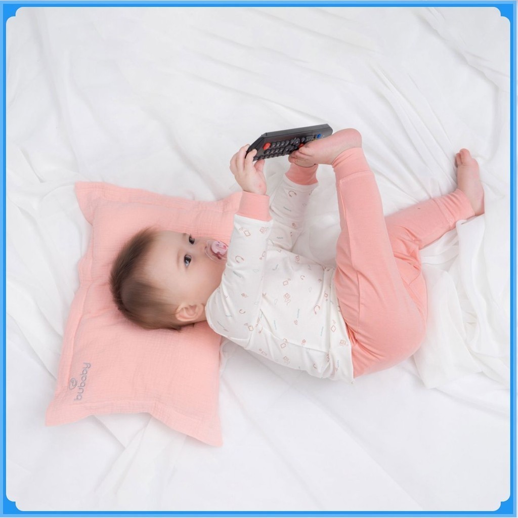 Gối cho bé AMU050001 chất mềm mại mặt vải muslin thấm hút BUbaby  | BUbaby chính hãng