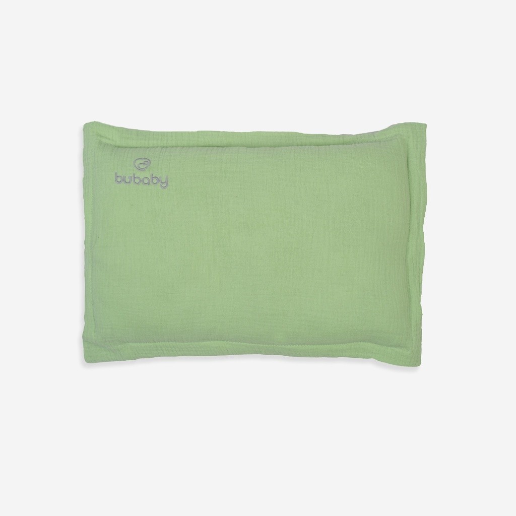 Gối cho bé AMU050001 chất mềm mại mặt vải muslin thấm hút BUbaby  | BUbaby chính hãng