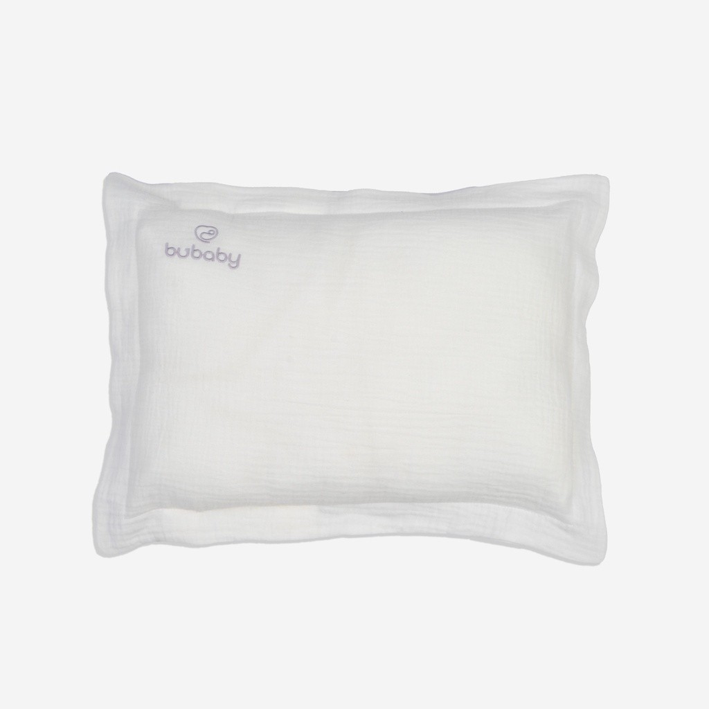 Gối cho bé AMU050001 chất mềm mại mặt vải muslin thấm hút BUbaby  | BUbaby chính hãng