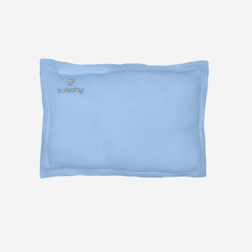 Gối cho bé AMU050001 chất mềm mại mặt vải muslin thấm hút BUbaby  | BUbaby chính hãng