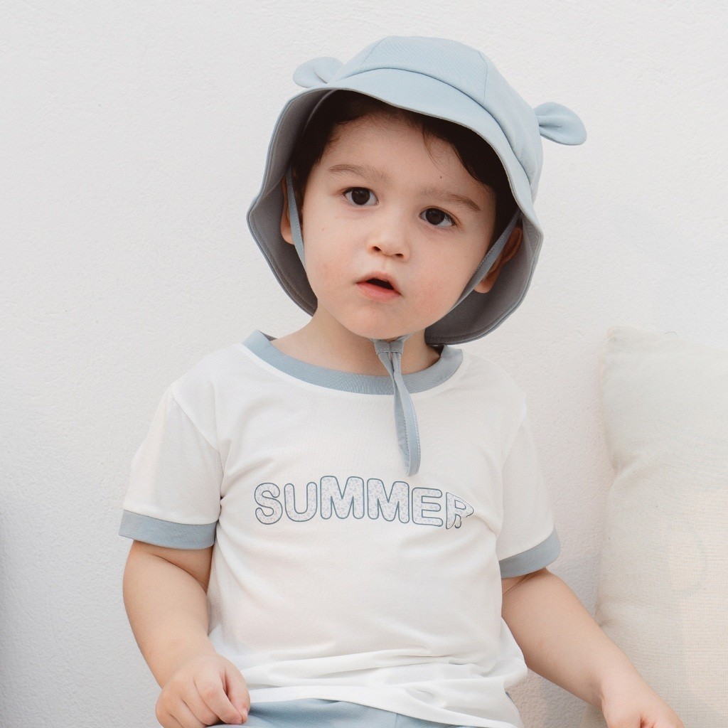 (6M-5Y) Mũ vành tròn tai gấu Muda cho các bé  - Bamco ABC192622 | Phụ kiện Mũ Bu baby Chính hãng