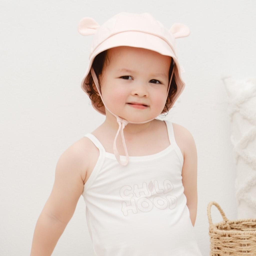 (6M-5Y) Mũ vành tròn tai gấu Muda cho các bé  - Bamco ABC192622 | Phụ kiện Mũ Bu baby Chính hãng