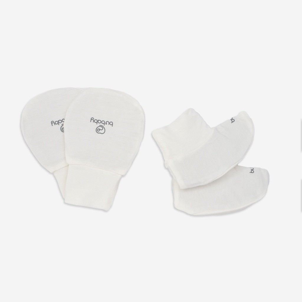 Tổng hợp các set Bao Tay Bu baby Bao Chân BU baby sợi tre mềm mướt | Phụ kiện BU baby chính hãng