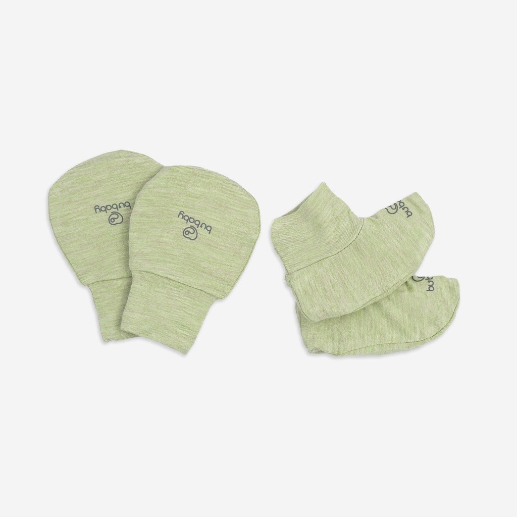 Tổng hợp các set Bao Tay Bu baby Bao Chân BU baby sợi tre mềm mướt | Phụ kiện BU baby chính hãng