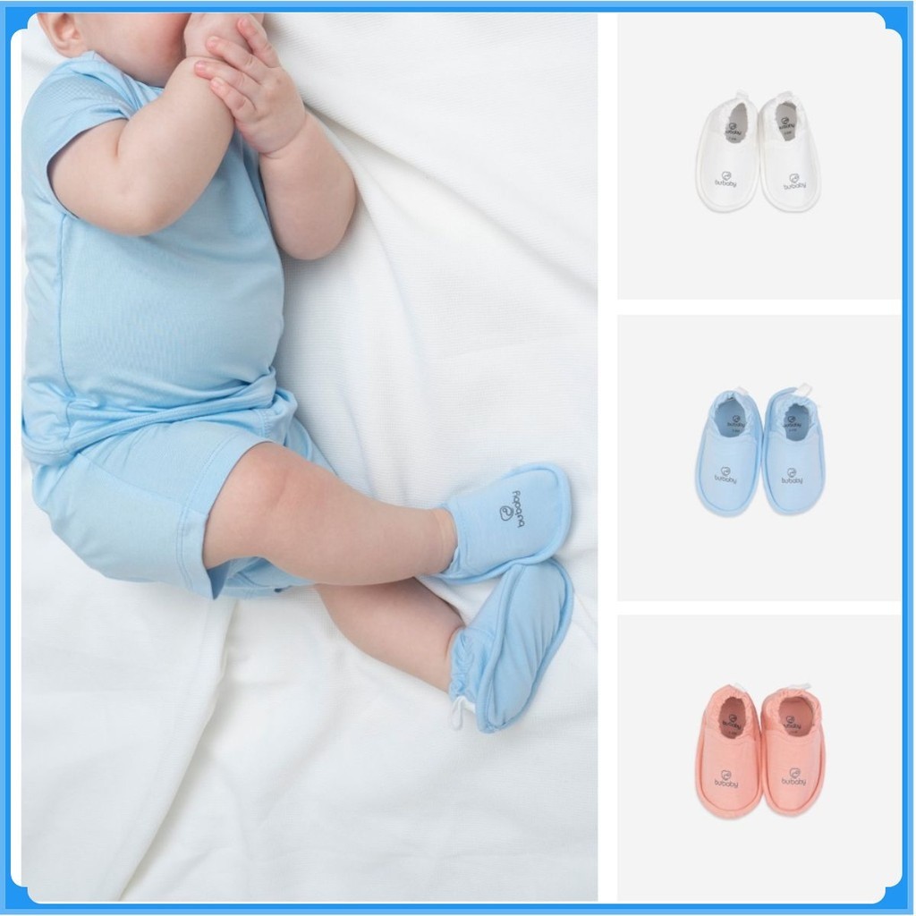 (0-6M) Giày vải sợi tre thay thế tất sơ sinh Bubaby ABB4200NS ABB420000 | Phụ kiện BUbaby chính hãng