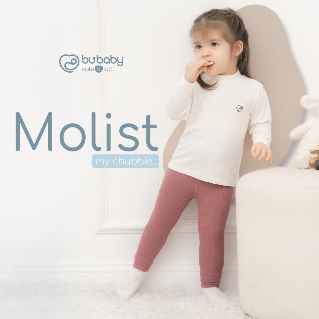 (0-5Y) Quần legging dài cho bé BCT410002 BMD410003 cho bé trai, bé gái  -  Quần áo BU Baby chính hãng - Quần legging Bu