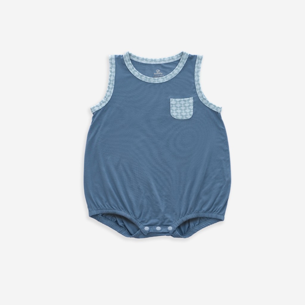(1M-12M) Bộ đồ liền thân sát nách cổ tròn Túi ốp Bambus Iconic 2 - Bambus BBB2404A1 | Quần áo chính hãng BuBaby