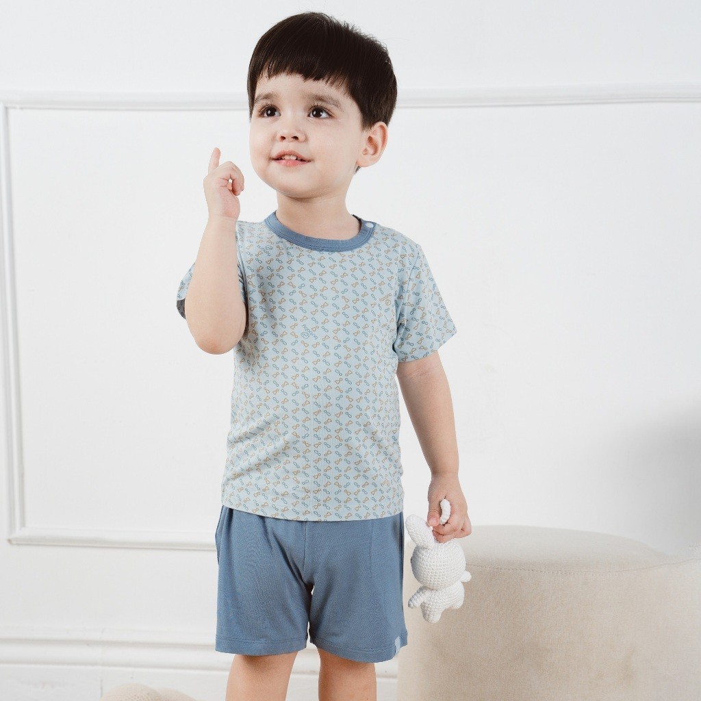 BuBaby (12M-18M) Bộ ngắn tay cài vai cho bé BBB1301NS - Bu baby bé gái -  Quần áo Bu Baby
