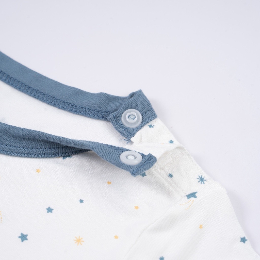BuBaby Bộ quần áo dài tay cài vai Twinkle - Bambus BBB110107 | Bu Baby Chính Hãng