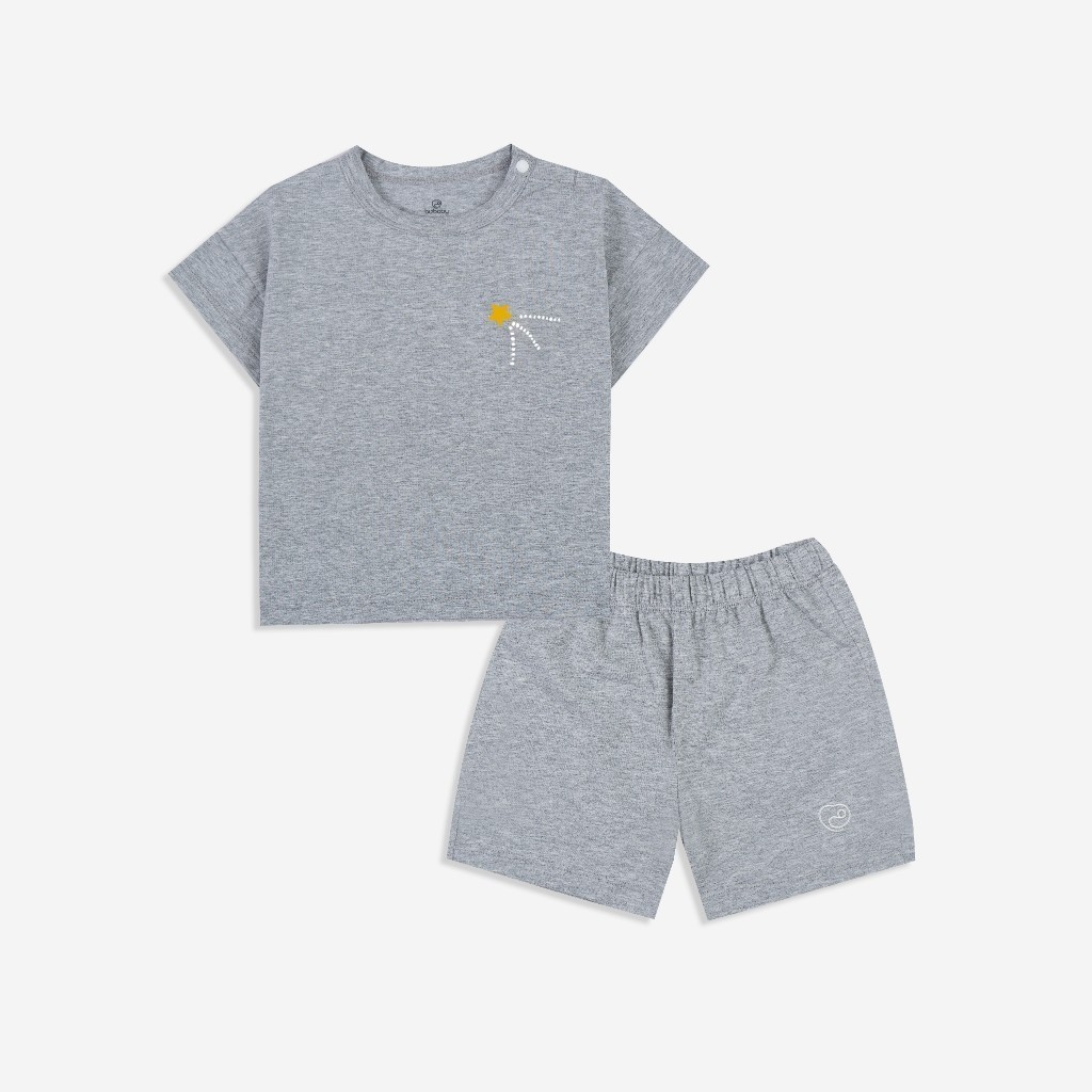 BuBaby Tổng hợp dài tay, ngắn tay cài vai sợi tre mềm mại, thoải mái cho các bé từ 12 tháng đến 5 tuổi | Quần áo Bu Baby