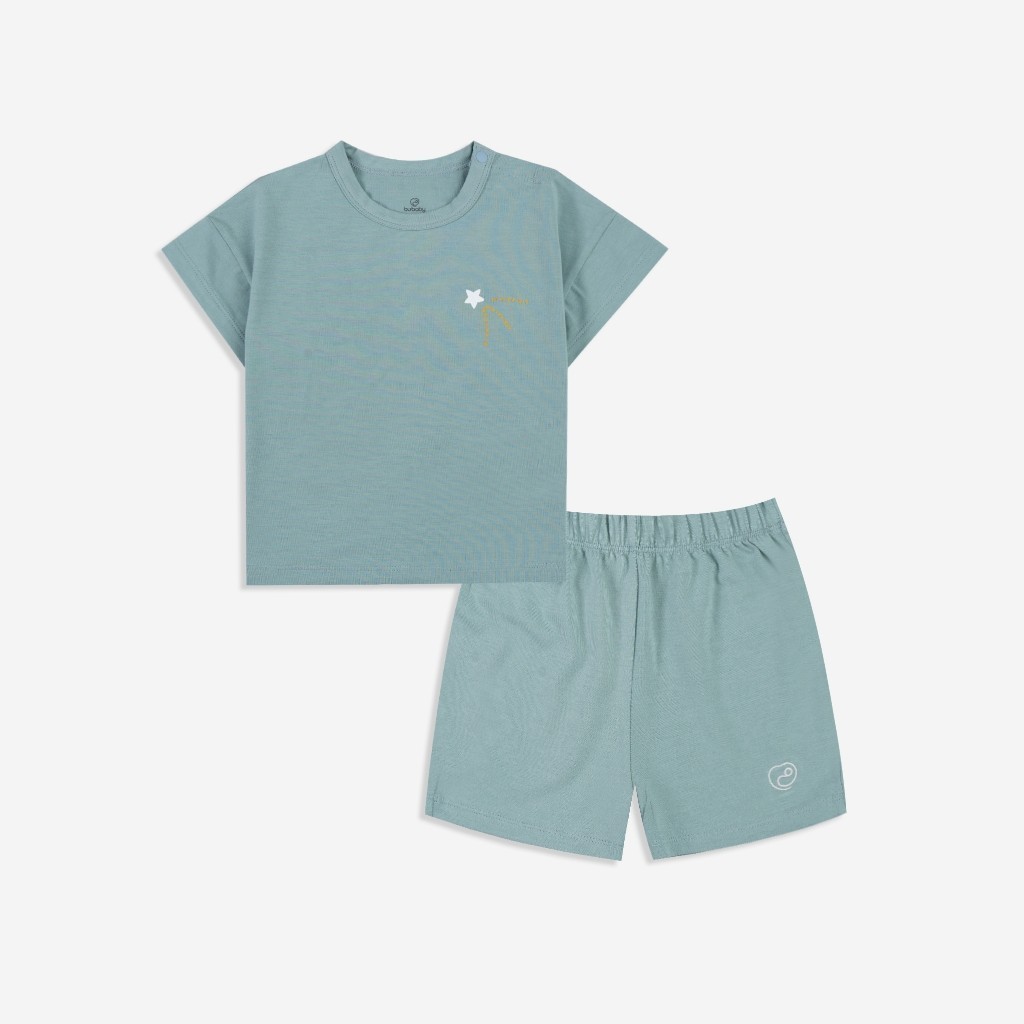 BuBaby Tổng hợp dài tay, ngắn tay cài vai sợi tre mềm mại, thoải mái cho các bé từ 12 tháng đến 5 tuổi | Quần áo Bu Baby