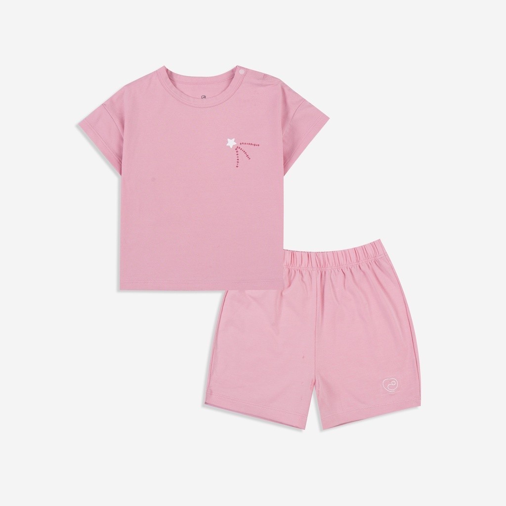 BuBaby Bộ quần áo ngắn tay cài vai Twinkle - Bamco BBC130108 | Quần áo Bu Baby chính hãng