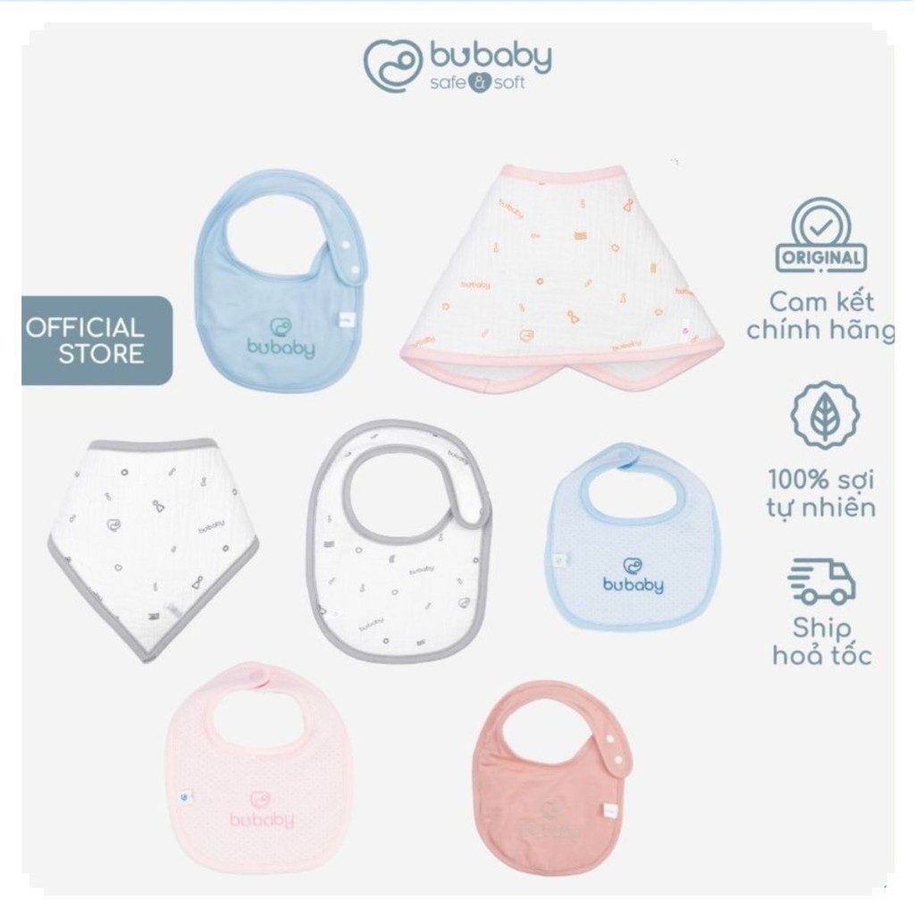 BuBaby Tổng hợp các mẫu yếm cho bé sơ sinh, mềm mại thoải mái chính hãng Bu Baby