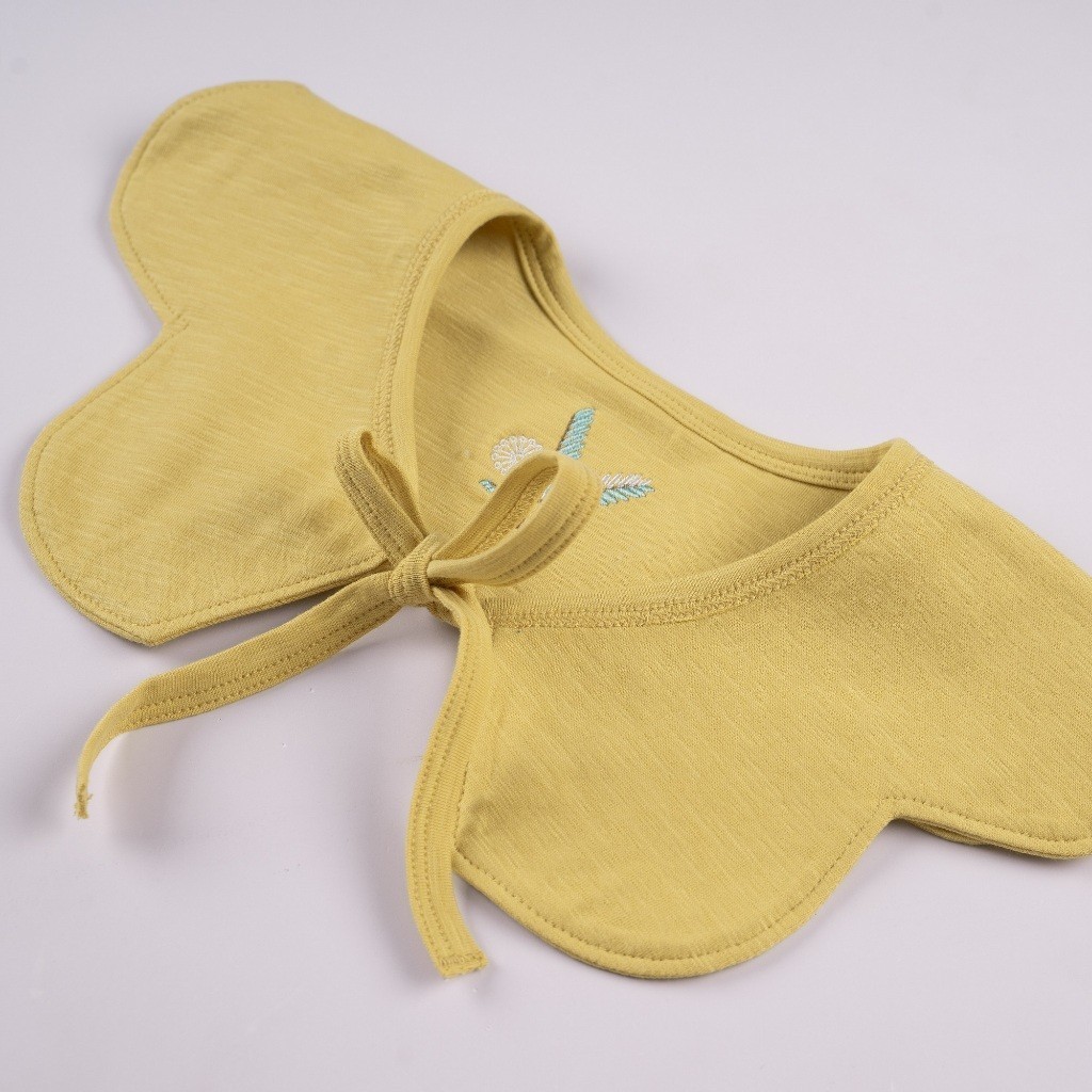 BuBaby Set Body kèm yếm cổ hoa bé gái Mimo cho bé sơ sinh từ 0 đến 12 tháng - GMC503100 | Bu Baby Chính Hãng