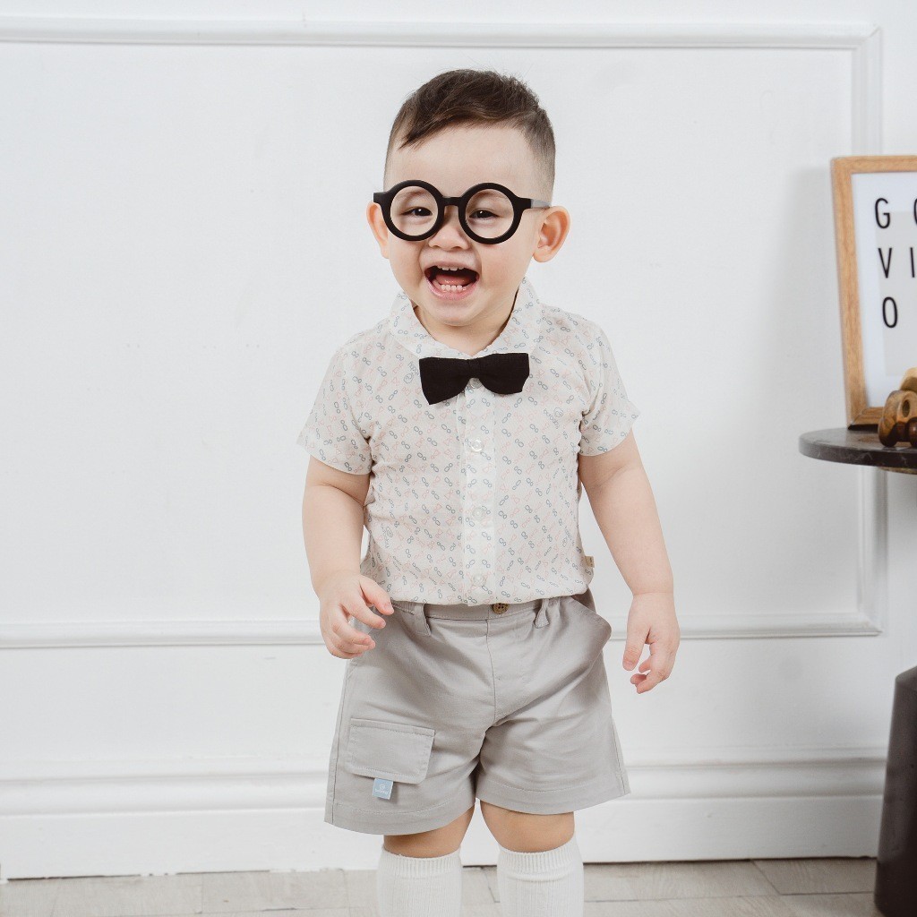 BuBaby Quần đùi bé trai túi ốp cho các bé từ 1 đến 5 tuổi mềm mại - Pure Cotton BCT4332A1 | Quần áo Bu Baby chính hãng