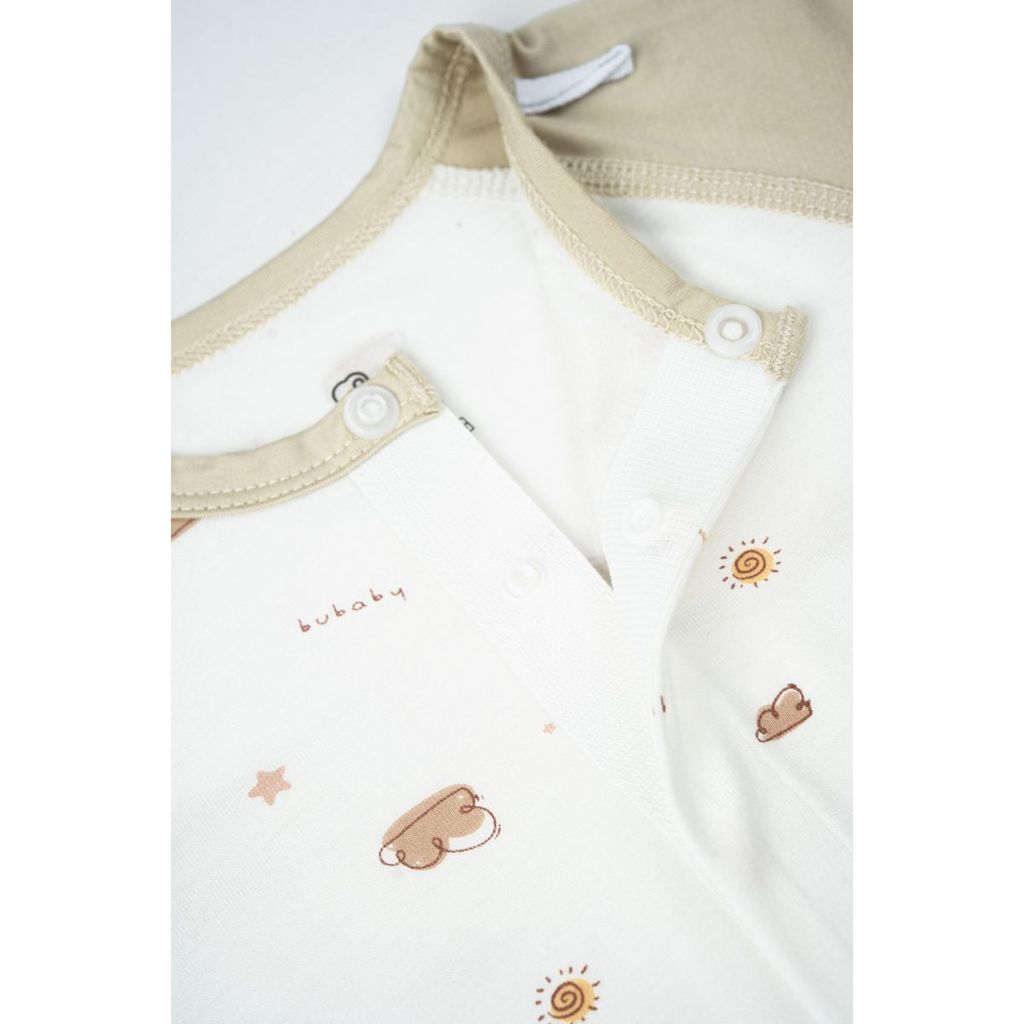 BU Baby (0M-12M) Bộ dài tay cài giữa Little Rainbow Bubaby Viscose IVS1102LR | Body Chính hãng