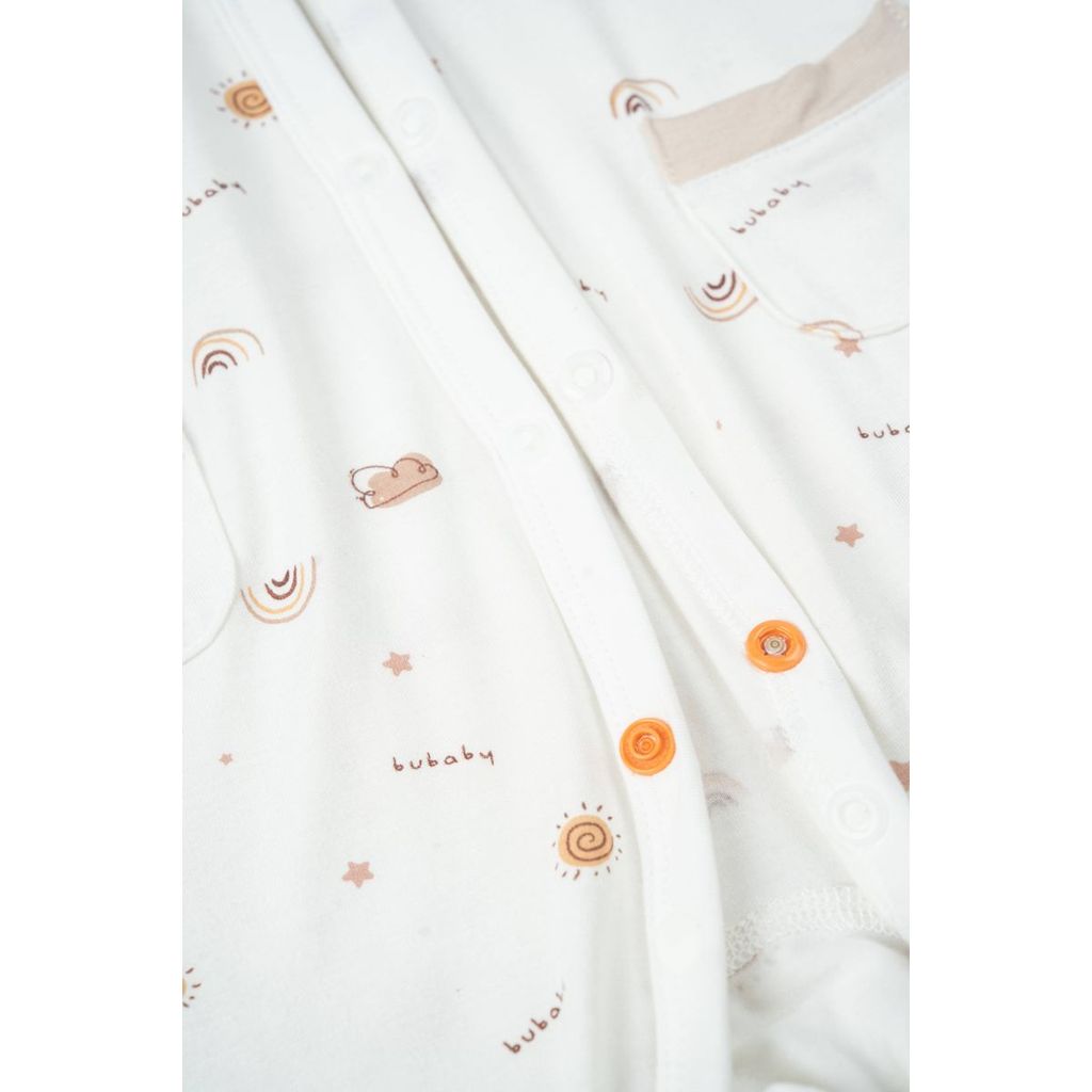 BU Baby (0M-9M) Body dài tay cài giữa Little Rainbow BU Viscose IVS2102LR | Sơ sinh chính hãng