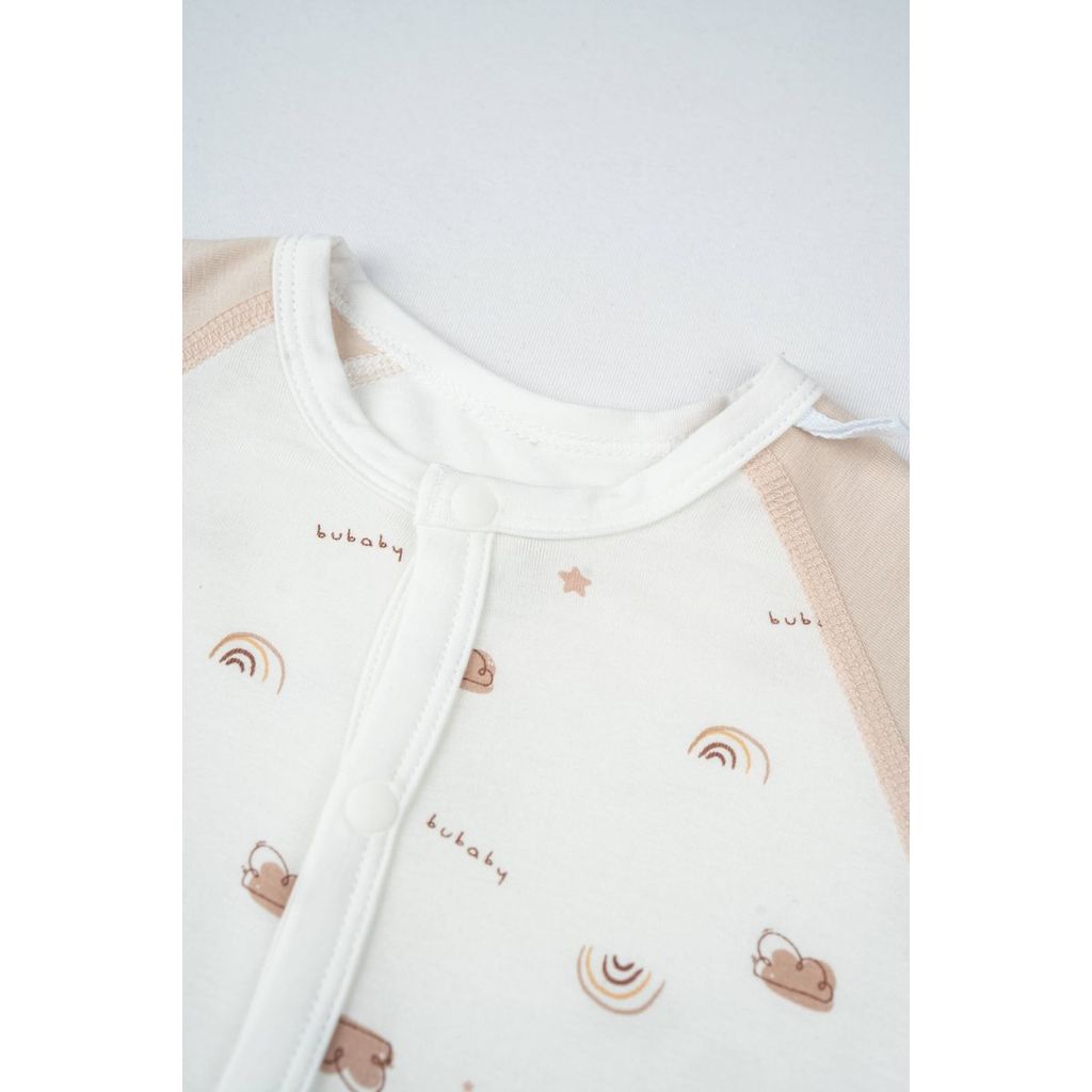 BU Baby (0M-9M) Body dài tay cài giữa Little Rainbow BU Viscose IVS2102LR | Sơ sinh chính hãng