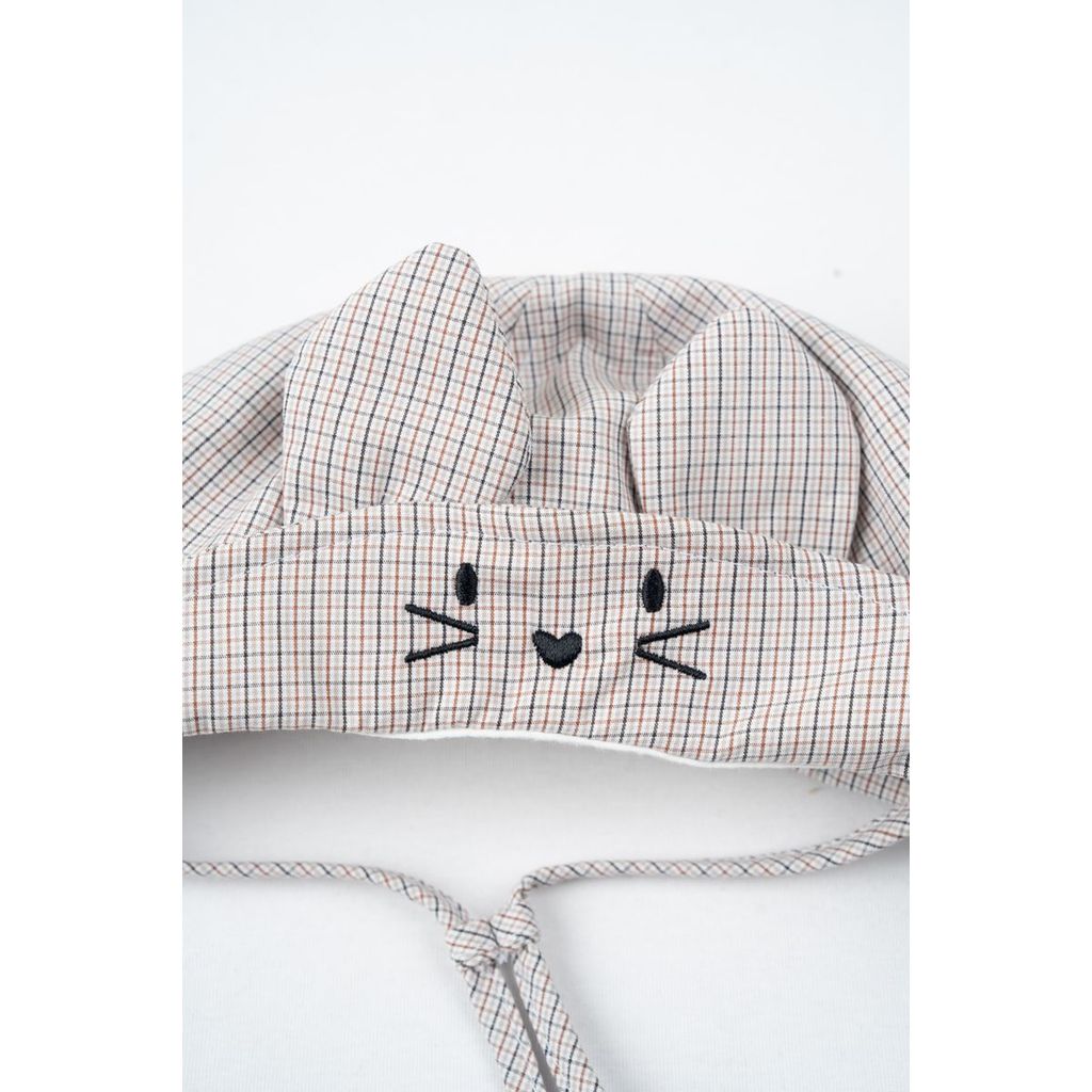 BU Baby (1M-12M) Mũ tròn tai thỏ có vành BU Cotton ACT1951V2 | Phụ kiện chính hãng