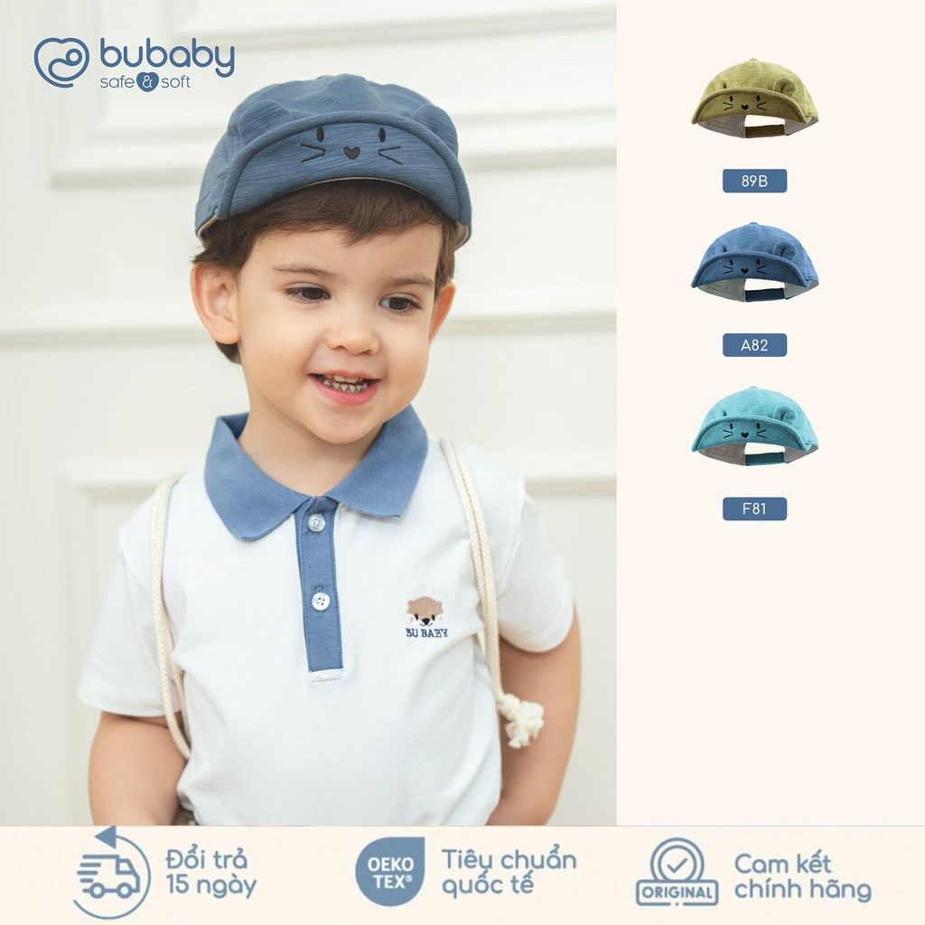 Bu Baby (6M-5Y) Mũ lưỡi trai Bubaby Cotton - ACT194001 | Phụ kiện chính hãng