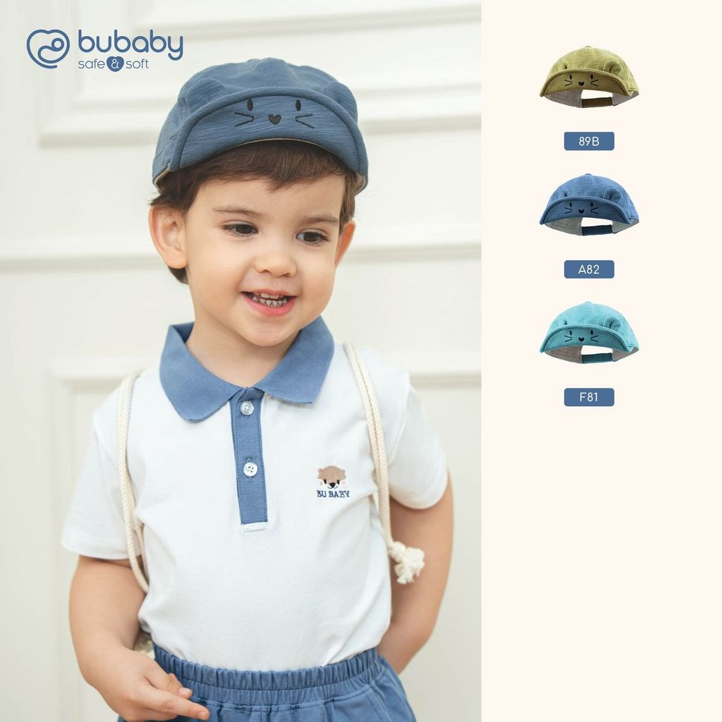 Bu Baby (6M-5Y) Mũ lưỡi trai Bubaby Cotton - ACT194001 | Phụ kiện chính hãng