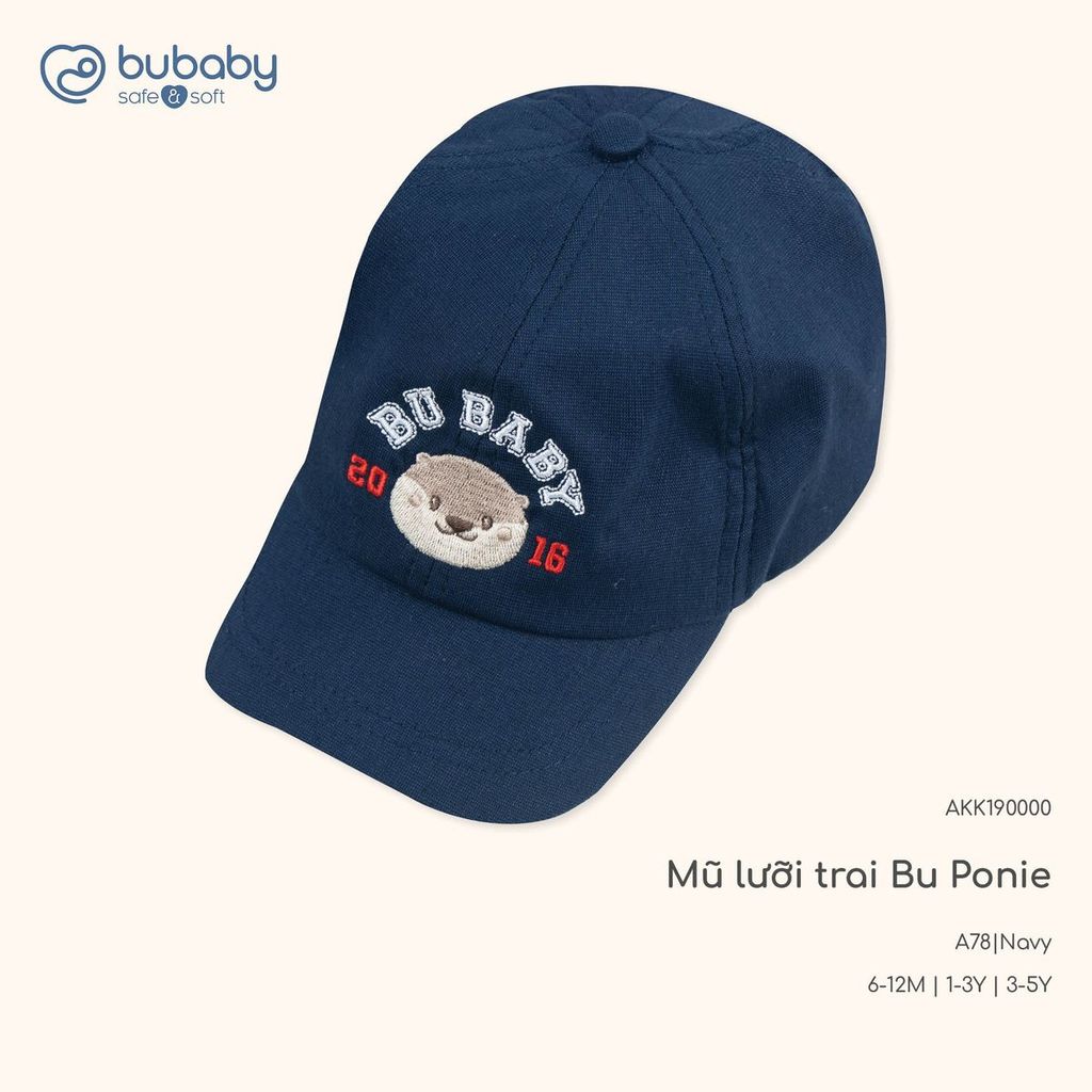 BU Baby (6M-5Y) Mũ lưỡi trai Mũ Bucket BU KaKi - AKK19 | Phụ kiện chính hãng