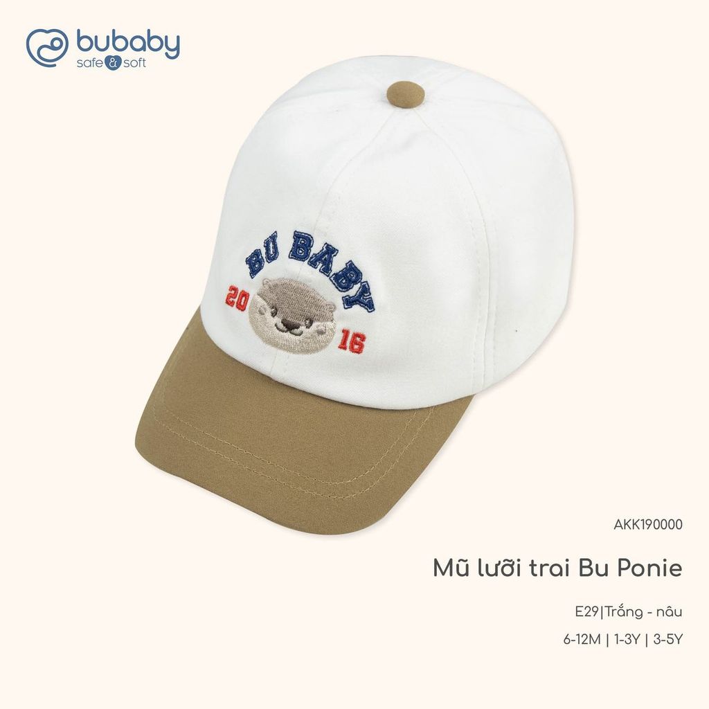 BU Baby (6M-5Y) Mũ lưỡi trai Mũ Bucket BU KaKi - AKK19 | Phụ kiện chính hãng