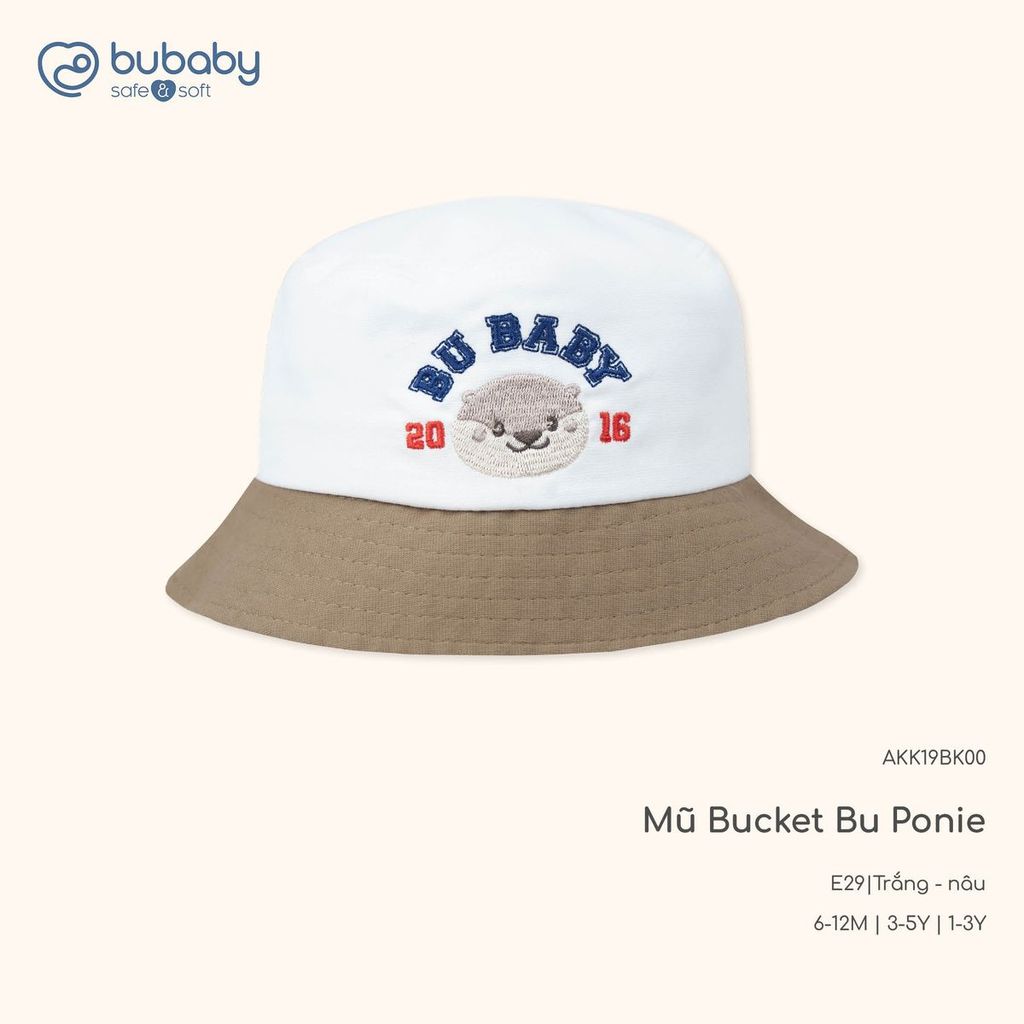 BU Baby (6M-5Y) Mũ lưỡi trai Mũ Bucket BU KaKi - AKK19 | Phụ kiện chính hãng