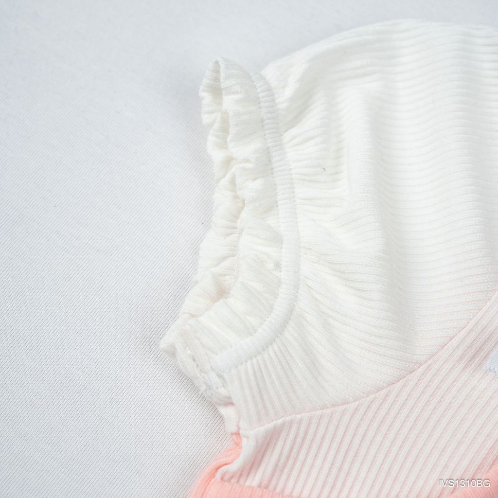 BU Baby (6M-5Y) Bộ ngắn tay cài sau Thời trang hè cho bé gái Bubaby Viscose IVS1310BG | Chính hãng