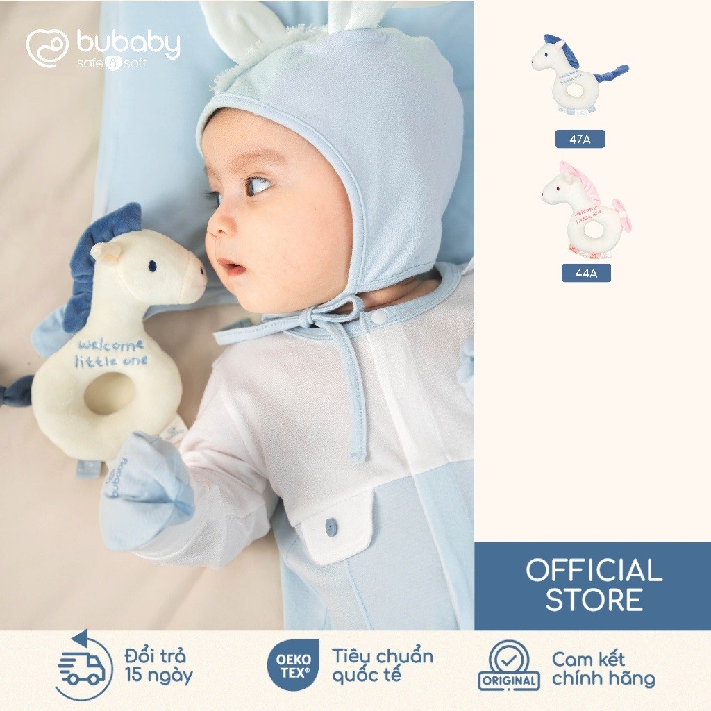 BU Baby Lục Lạc Thú Nhồi Bông Kích thích giác quan Cho Bé Nhỏ Xinh, Êm Ái, Bé Cầm Là Mê I ACT4696NX