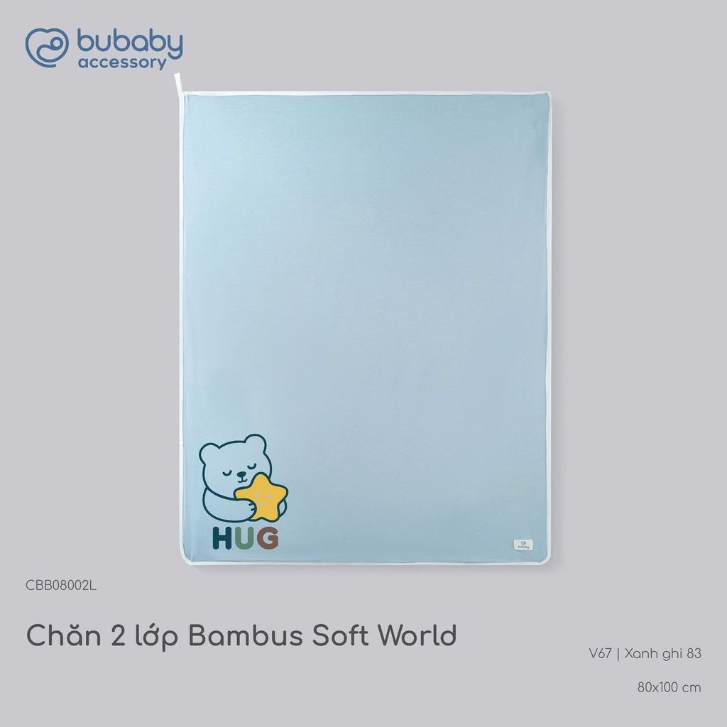 Chăn Bubaby 2 lớp Soft World Chăn Gấu nhỏ Bambus CBB0800 | Phụ kiện chính hãng