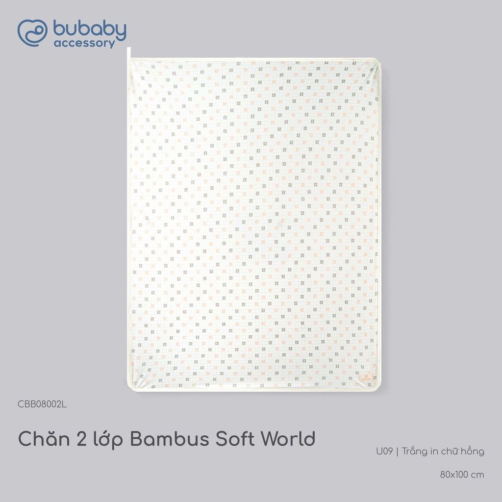 Chăn Bubaby 2 lớp Soft World Chăn Gấu nhỏ Bambus CBB0800 | Phụ kiện chính hãng